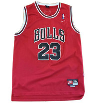 VTG Chicago Bulls Jersey Michael Jordan #23 Team Nike Red Embroidered Size XXL - £44.13 GBP