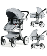 Babyjoy High Landscape Stroller 2-In-1 Foldable for Infant with Reversib... - £164.92 GBP