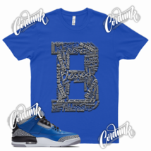 Blue BE BLESSED Sneaker T Shirt to match J1 3 Blue Cement True Sport  - £20.49 GBP+