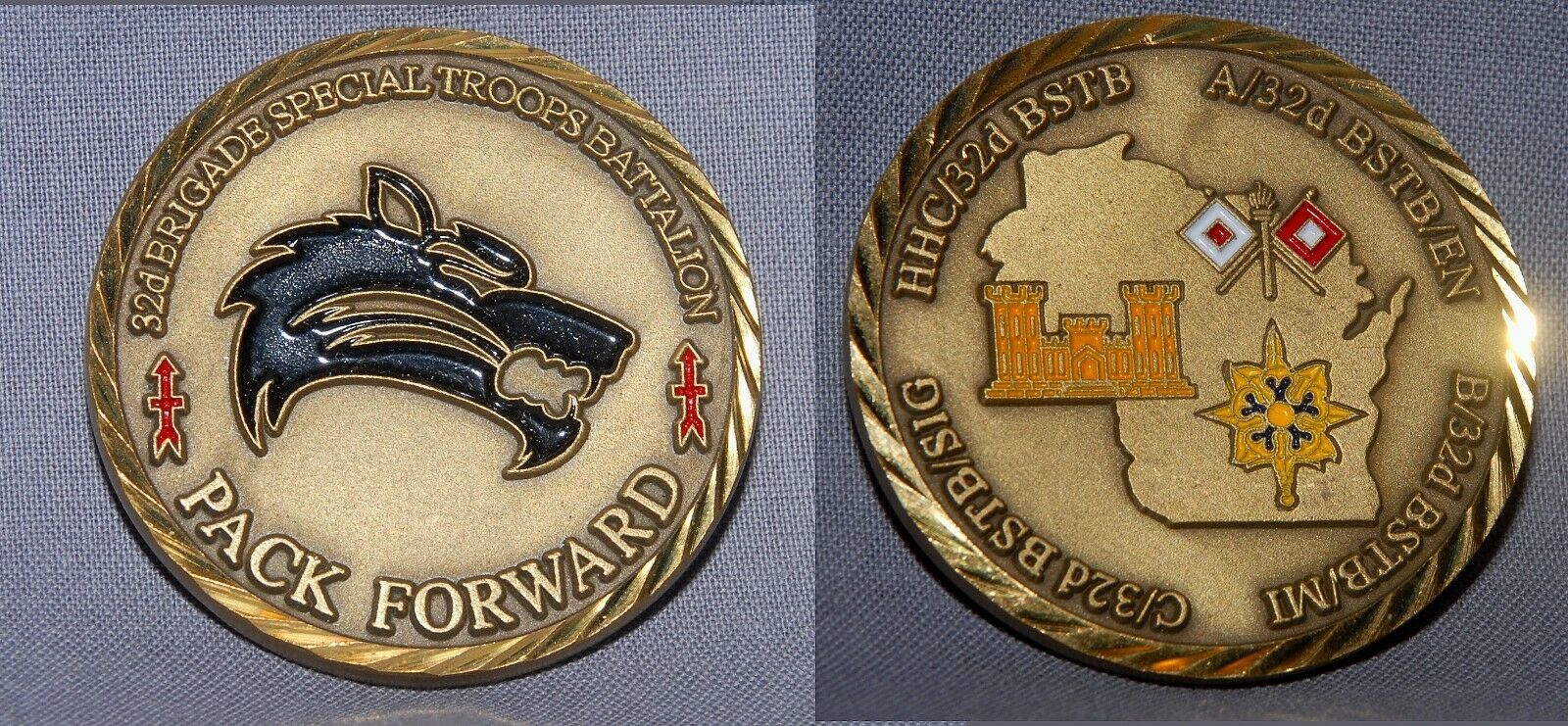 32d BRIGADE SPECIAL TROOPS BATTALION - PACK FORWARD! - $10.88