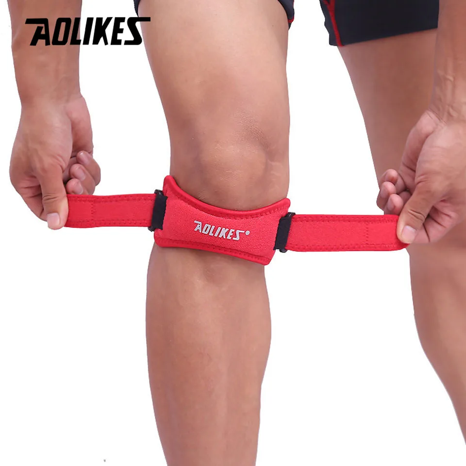 AOLIKES 1PCS Adjustable Knee Support ce Patella Sleeve Wrap Cap Stabilizer  Outd - £84.77 GBP