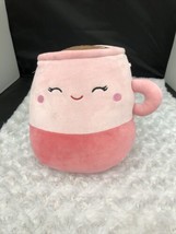 Squishmallow Emery Cappuccino Soft Pink Coffee Latte Plush Toy 8&quot; NO TAGS - £8.03 GBP