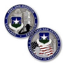 AIR FORCE JOINT BASE  SAN ANTONIO LACKLAND RANDOLPH  1.75&quot;  CHALLENGE COIN - £31.96 GBP