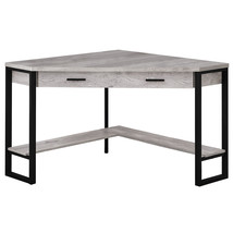 42 Inch Gray and Black Corner Computer Desk - $11,258.42 MXN