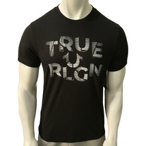 Nwt True Religion Msrp $59.99 Mens Black Crew Neck Short Sleeve T-SHIRT Size M L - £23.69 GBP