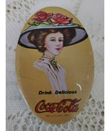 COCA COLA SMALL OVAL TIN SEWING KIT - £7.13 GBP