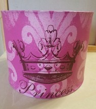 Pink Princess Crown Full Size Lamp Shade Lampshade Spider Fitter 9.5 x 1... - £24.03 GBP