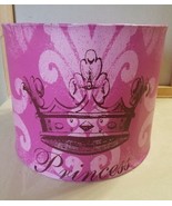 Pink Princess Crown Full Size Lamp Shade Lampshade Spider Fitter 9.5 x 1... - £23.83 GBP