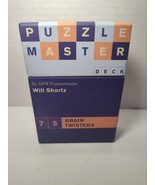 Puzzlemaster Deck : 75 Brain Twisters by Will Shortz (2006, Cards,Flash ... - $17.46 CAD