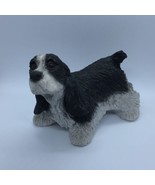 Cocker Spaniel Black And White Dog Vintage United Design Mini Figurine 1984 - $15.61
