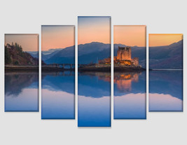 Eilean Donan Castle in Scotland Canvas Art Scottish Wall Art Architecture Castle - £38.71 GBP