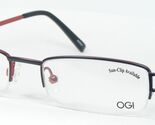 Ogi Mod. 3052B 692 Noir / Rouge Électrique Lunettes Monture 48-18-140mm - $75.71