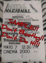 South American Heavy Metal Show Flyer/Poster May 7, 1995 Deathless Trauma Mantra - £67.32 GBP