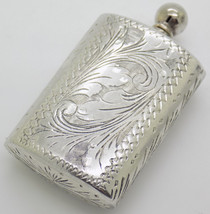 Vintage Italien Fait à la Main Véritable Argent .800 Chiseled Parfum Sac - £59.96 GBP