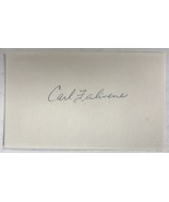 Carl Falivene (d. 2015) Signed Autographed 3x5 Index Card - Football - £11.76 GBP