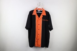 Vtg 90s Rockabilly Mens Large Chain Stitch Bourbon Street Bowling Button Shirt - £55.28 GBP