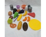 Lot Of (24) Pretend Play Food Plastic Toys Banana Pretzel Grape Mushroom - $29.69