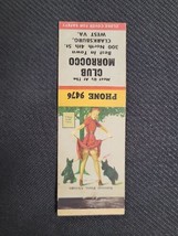 Vintage Matchbook Club Morrocco Clarksburg, WV Girlie - $6.66