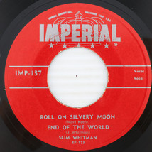 Slim Whitman – Roll On Silvery Moon/Restless Heart - 1956 45 rpm EP Record 137 - $7.77