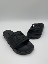Dolce &amp; Gabbana Men’s Black Interlock Slide Sandal Shoe Size 43 - $143.54