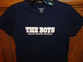 Blue THE BOYS Reebok Dallas Cowboys NFL Football Girls M Cotton T-shirt Nice - £12.50 GBP