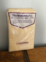 NOS Vintage Springs Percale No-Iron Pair Standard Pillowcases Buttercrea... - $183.77 MXN