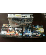 Lot Of Three Gundam 1:144 Plastic Model Figures Bandai  - £92.14 GBP