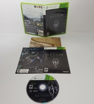 The Elder Scrolls V 5 Skyrim Complete CIB w/Manual &amp; Map Xbox 360 Tested - £11.67 GBP