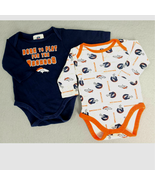 NFL Team Broncos One-Piece Shirts Denver 0-3 months Snap Closure Denver ... - $12.86