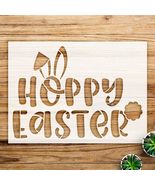 Hoppy Easter Stencil Pattern with Bunny Ears for Spring Crafts, Reusable... - $21.43 CAD+