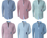 Berlioni Italy Men&#39;s &amp; Boys Premium Yarn Dyed Luxe Cotton Dress Shirt Mo... - $24.10