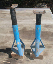 Jack Stands On Wood Blocks For More Height - $16.00