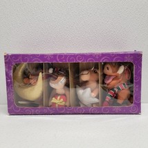 Vintage An Enchanted Christmas Set of 4 Lion King Plush Animal Ornaments... - $475.57 MXN