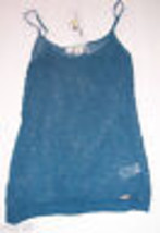 NWT Lacoste + Malandrino Bright Blue Crocheted Tank Top Shirt Misses Siz... - £23.64 GBP