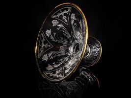 Faberge Floral Vase  in the original  presentation case with card NIB image 13