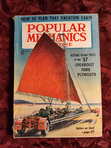 Popular Mechanics Magazine January 1957 Sand Yachts 57 Chevrolet Ford Plymouth - £6.90 GBP