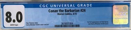 Conan the Barbarian #24 (1973) CGC 8.0 -- White pgs; 1st Red Sonja; Last BWS - £320.63 GBP