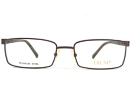 Donald Trump Brille Rahmen Dt 32-1 Brown Rechteckig Voll Draht Felge 55-18-140 - $32.45