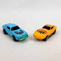 (Lot of 2) 1980 Kidco Burnin&#39; Key Car Yellow Corvette &amp; Firebird Blue  - £11.72 GBP