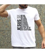 Jesus Is My God King Everything Men&#39;s T-shirt - £19.66 GBP
