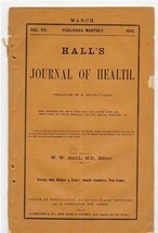 Hall&#39;s Journal of Health March 1860 Product Advertising Articles - £21.72 GBP