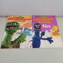 Sesame Street Coloring Book Lot Grover, Oscar New Unused VTG Whitman - £18.47 GBP