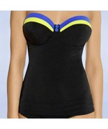 Freya Revival Padded Underwired Bandeau Tankini Top in Surf - Size 36DDD - $49.50