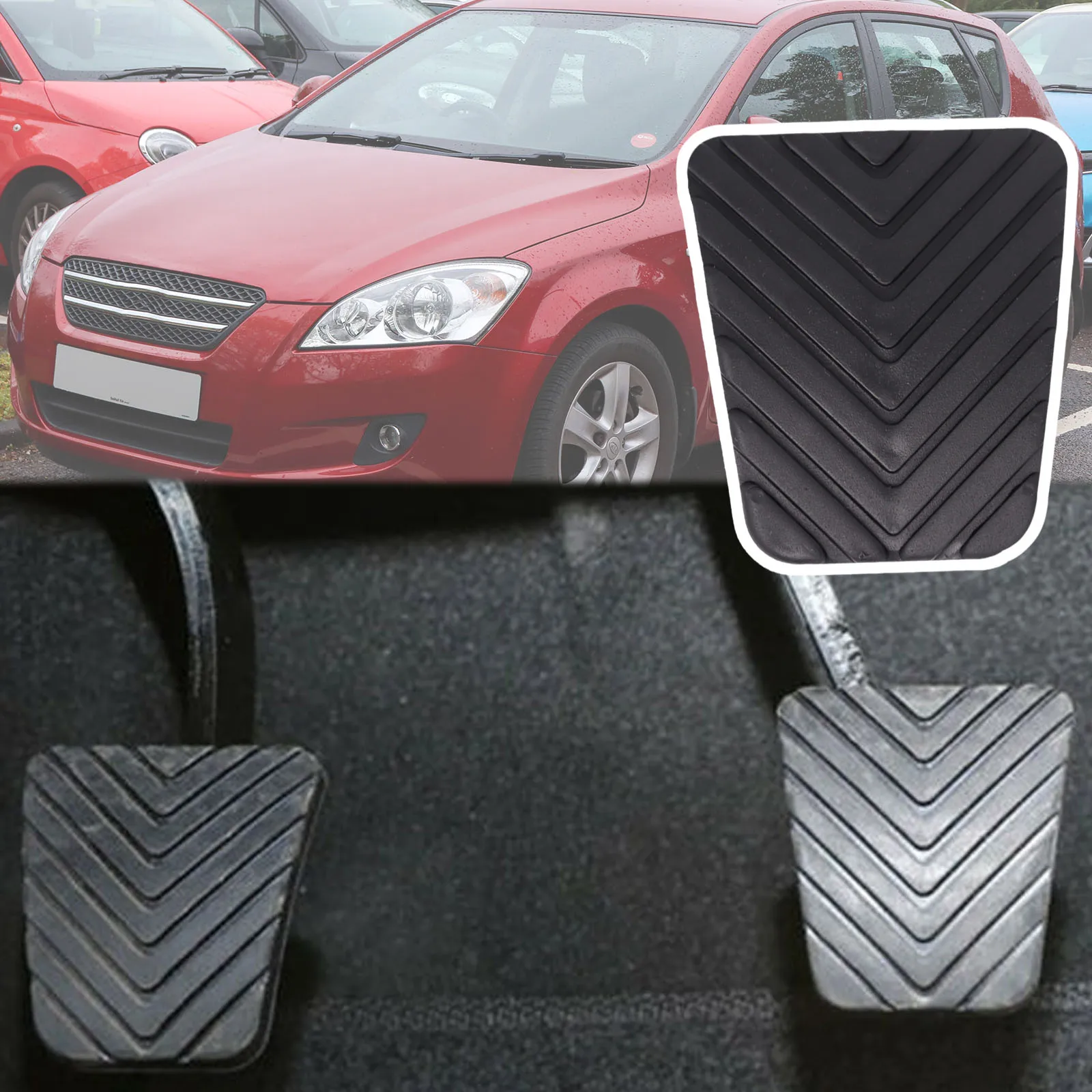 Car rubber brake clutch foot pedal pad cover for kia pro cee d ceed ed jd thumb200