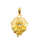 22ct Yellow Gold High Polished Sai Baba Pendant 22mm Length - $816.50 CAD