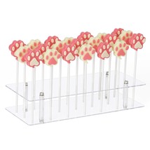 Cake Pop Stand, 21 Holes Lollipop Display Stand, Acrylic Clear Cake Pop ... - £10.21 GBP