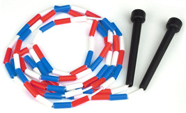 Red, white &amp; blue 7 ft jump rope w/plastic segmentation - £13.58 GBP