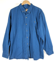 C.E. Schmidt Workwear Shirt XL Mens Blue Long Sleeve Quality Chore Work Shirt - £36.60 GBP