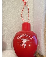 1 Fireball Whisky Ball 4&quot; Red Empty Ornament w/Screw On Top *Pre-Owned* zz1 - $150.98 MXN