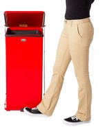 Rubbermaid Defenders 24 gallon RED Biohazard Waste 30&quot; Steel StepCan FGS... - $468.51